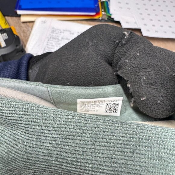 TOMS Bonsai Green Alpargata Midform Espadrille Textile Flats Women's Size 7.5 - Picture 5 of 8